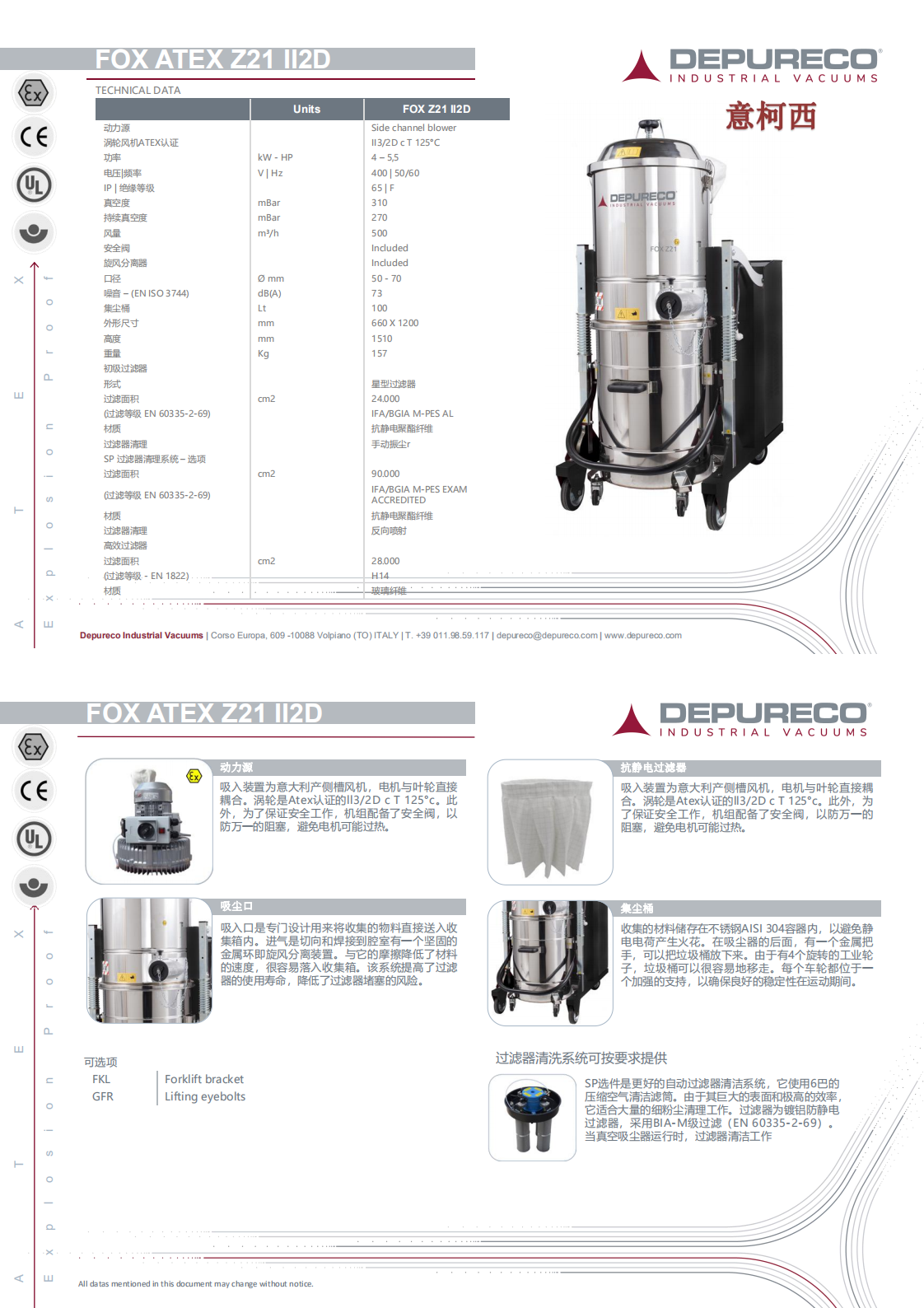 意柯西FOX ATEX Z21